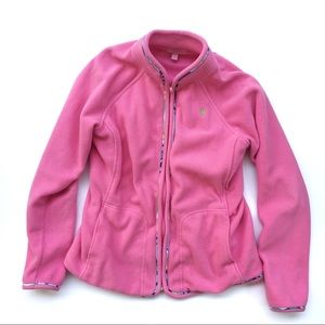 Lily Pulitzer | Soft pink fleece jacket XS